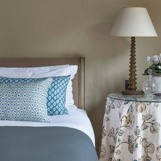 Polka Dot Lumbar Cushion | Blue - Eloise Home