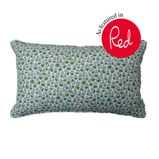 Foxglove Lumbar Cushion | Blue & Green - Eloise Home