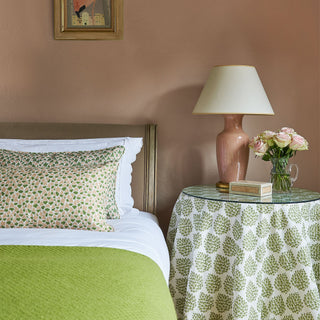 Foxglove Lumbar Cushion | Green & Pink - Eloise Home