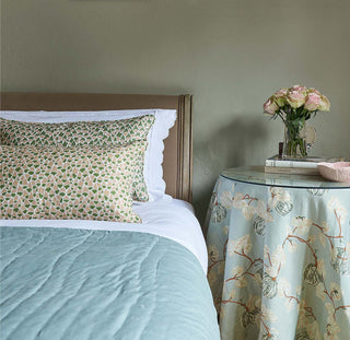 Foxglove Lumbar Cushion | Pink & Green - Eloise Home