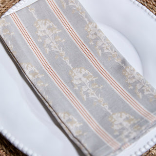 Mrs Robb's Bonnett Napkins | Mushroom Grey (Set of 4) - Eloise Home