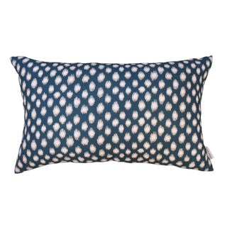 Polka Dot Lumbar Cushion | Navy & Cream - Eloise Home