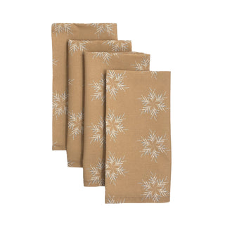 Starleaves Cotton Napkins | Indian Yellow (Set of 4) - Eloise Home