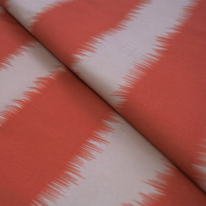 Ikat Stripe | Red & Pale Pink