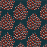 Pinecones Crimson