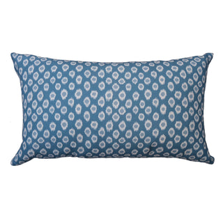 Polka Dot Lumbar Cushion | Medium Blue - eloise home