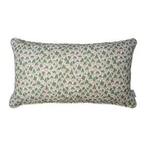 Foxglove Lumbar Cushion | Green & Pink - eloise home
