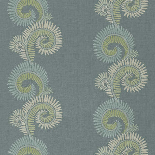 Furling Ferns | Dusk Blue