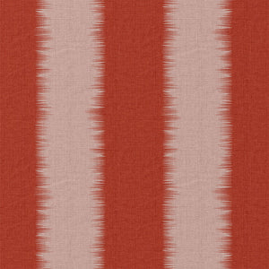 Ikat Stripe | Red & Pale Pink