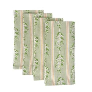 Mrs Robb's Bonnett Linen Napkins | Green (Set of 4) - eloise home