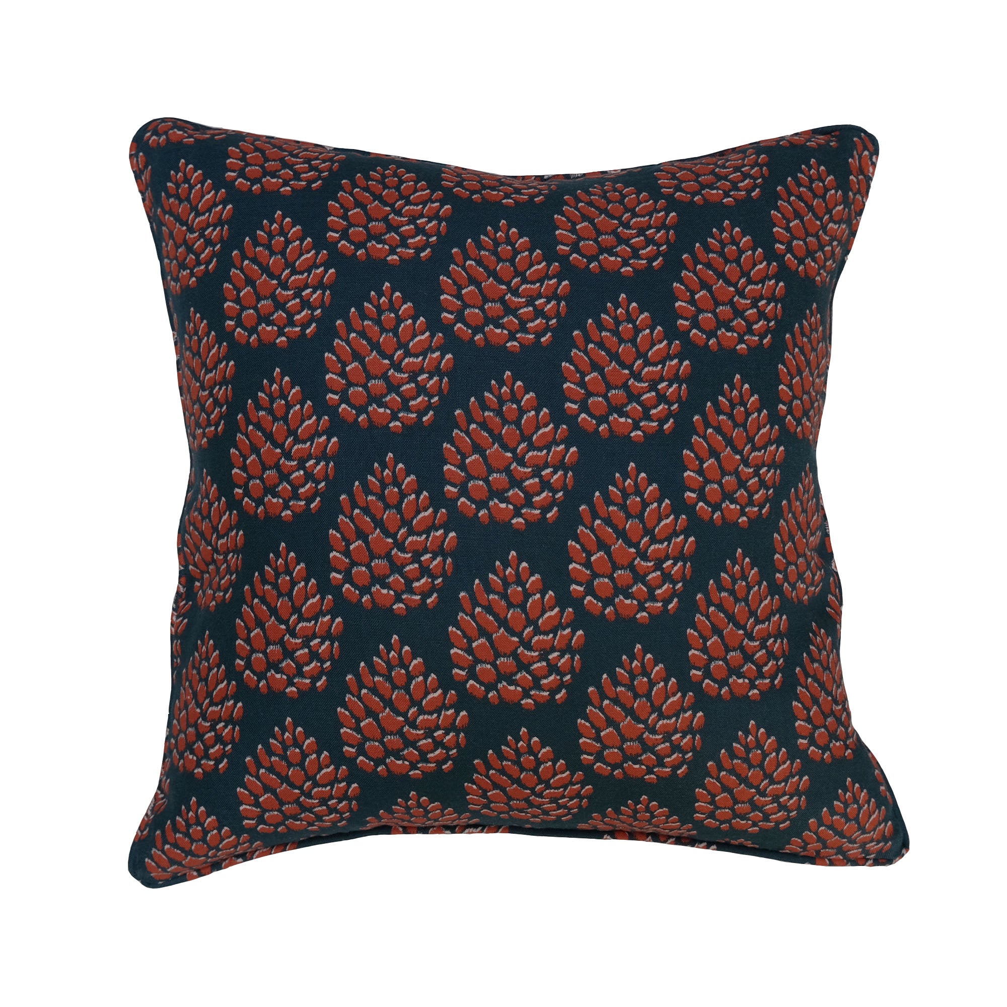 Pine Cones Cushion | Crimson