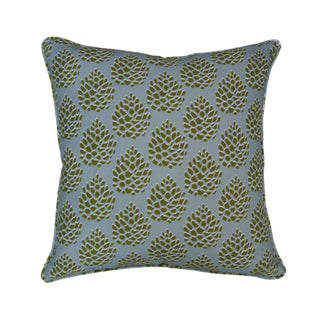 Pinecones Cushion | Verdigris