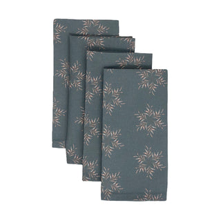 Starleaves Cotton Napkins | Navy (Set of 4) - eloise home